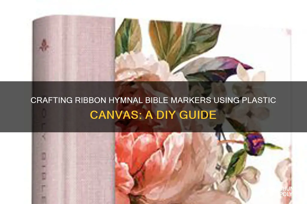 how to make ribbon hymnal bible markers with plastic canvas