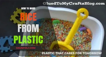 Innovative Recycling: Crafting Rice from Plastic Waste at Home