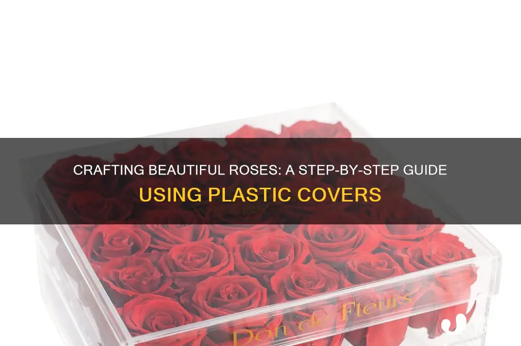 how to make rose with plastic cover