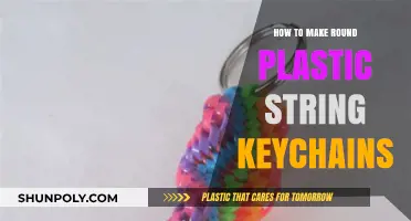Crafting Round Plastic String Keychains: A Simple DIY Guide