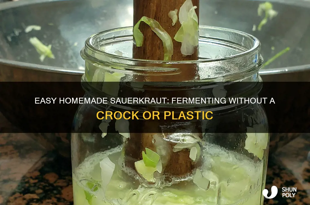 how to make sauerkraut without a crock plastic