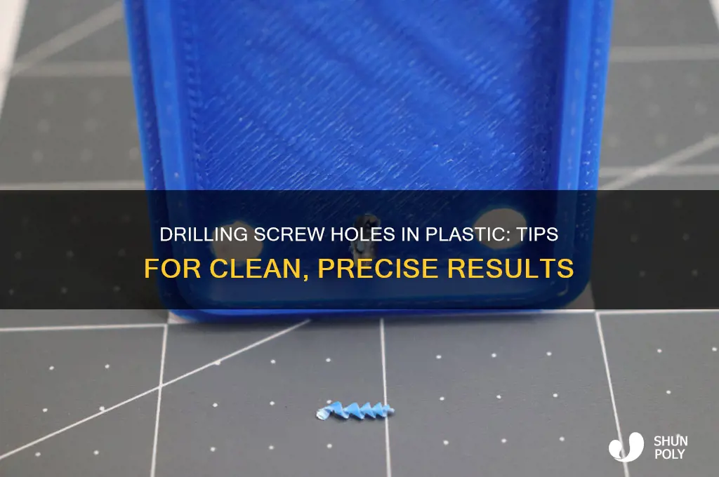 how to make screw holes in plastic