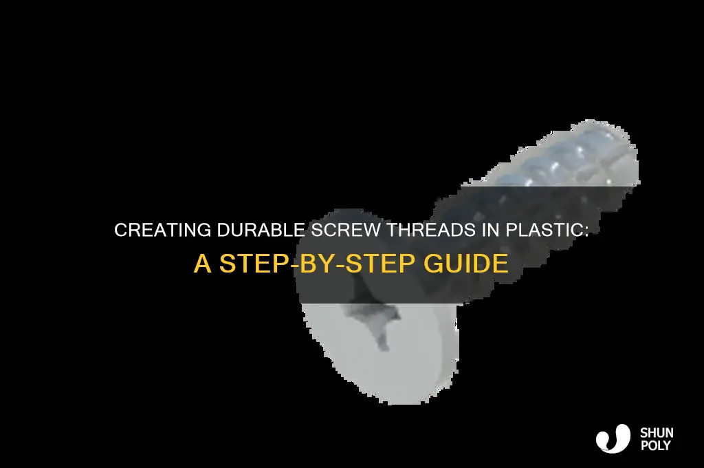 how to make screw threads in plastic