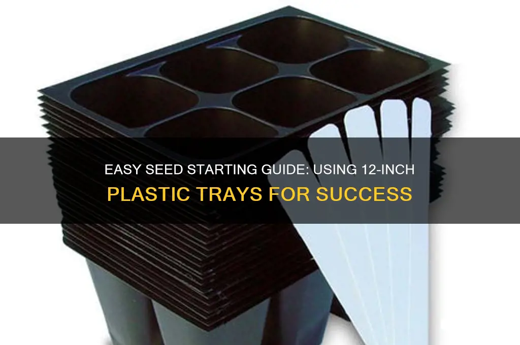 how to make seed cater with 12 inch plastic trays
