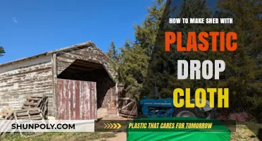 DIY Shed Building: Using Plastic Drop Cloths for Affordable, Weatherproof Storage