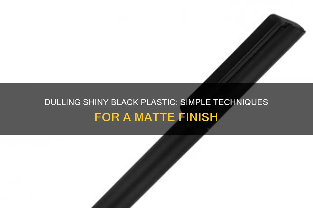 how to make shint black plastic dull