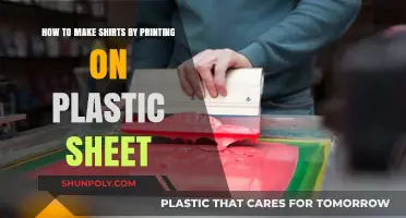 DIY Custom Shirts: Printing on Plastic Sheets for Unique Designs
