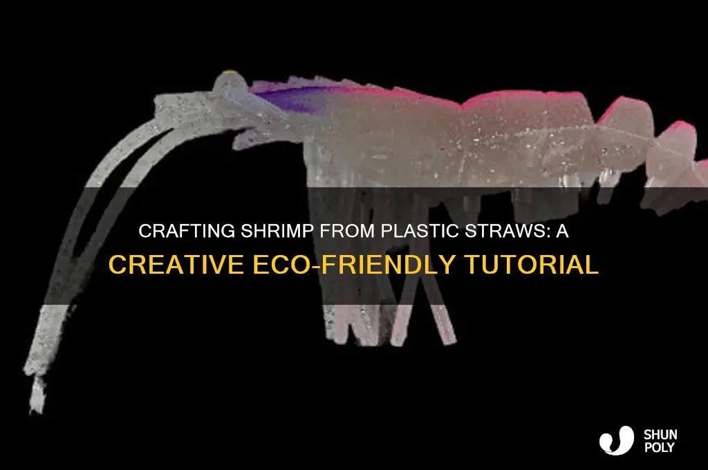 how to make shrimp out of plastic straw tutorial