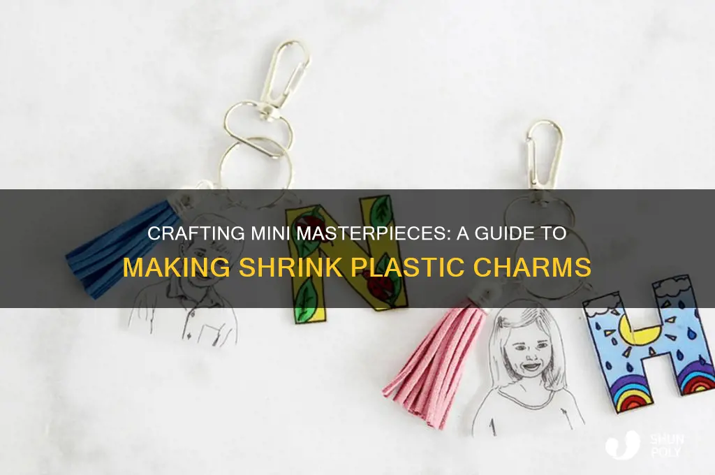 how to make shrink plastic charms