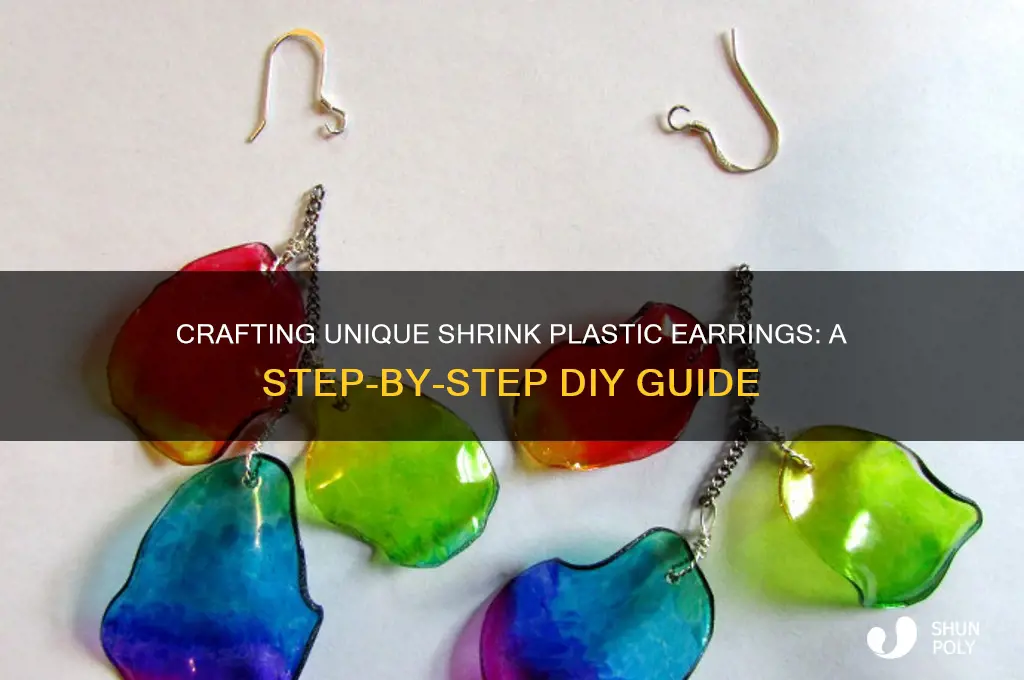 how to make shrink plastic earrings