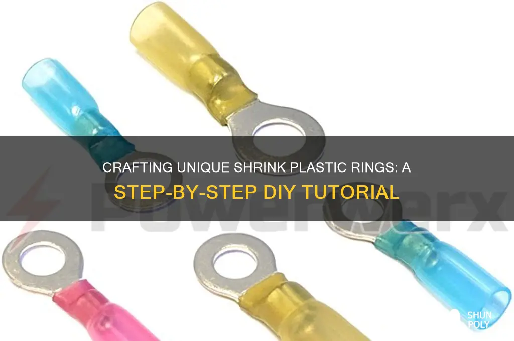 how to make shrink plastic ring tutorial
