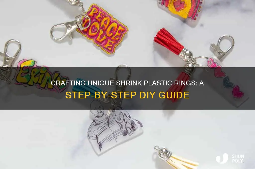 how to make shrink plastic rings