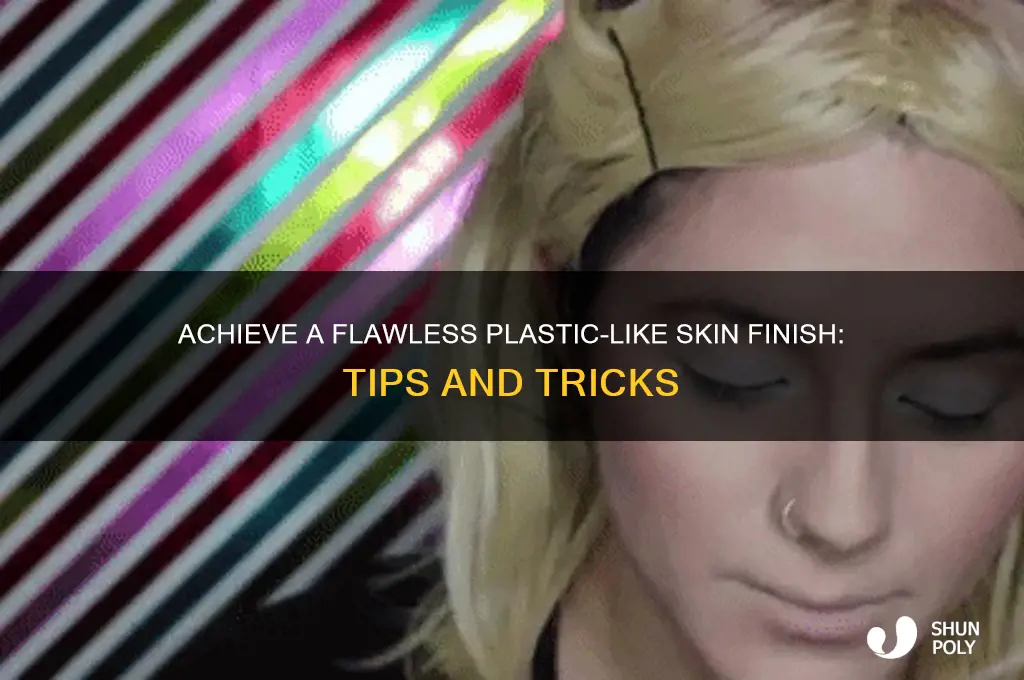 how to make skin look like plastic