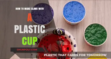 Easy DIY Slime Recipe Using a Plastic Cup for Kids