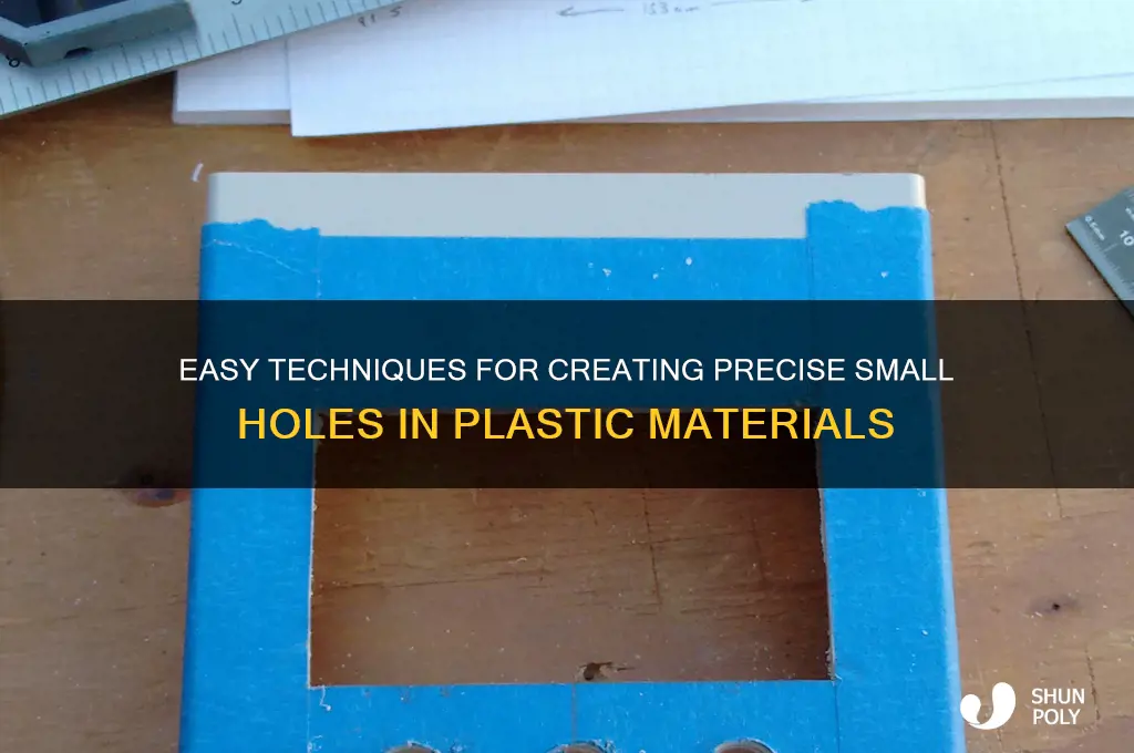 how to make small holes in plastic