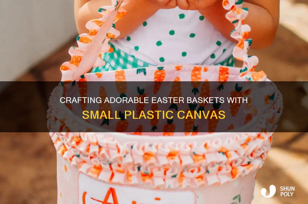 how to make small plastic canvas easter baskets