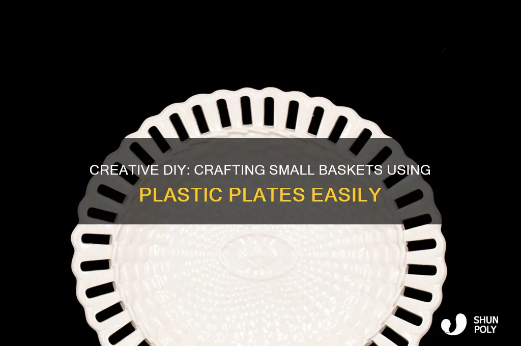 how to make smallbasket with plastic plates