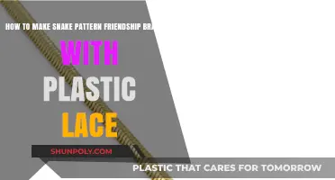 Crafting Snake Pattern Friendship Bracelets Using Plastic Lace: A DIY Guide