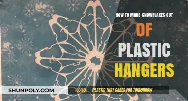 Crafting Delicate Snowflake Decorations Using Recycled Plastic Hangers