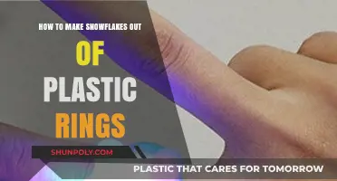 Crafting Delicate Snowflake Ornaments Using Recycled Plastic Rings