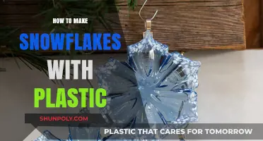 Crafting Delicate Plastic Snowflakes: A Creative Winter DIY Guide