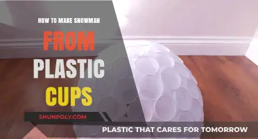 Creative Winter Fun: Crafting a Snowman with Plastic Cups