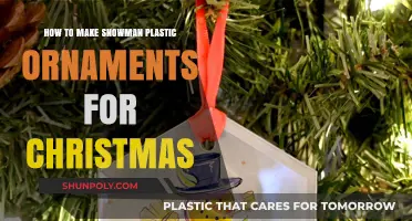 Crafting Festive Snowman Plastic Ornaments for Your Christmas Tree