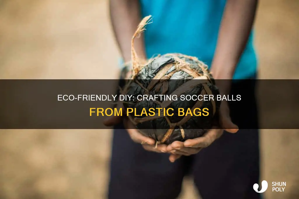 how to make soccer balls out of plastic bags