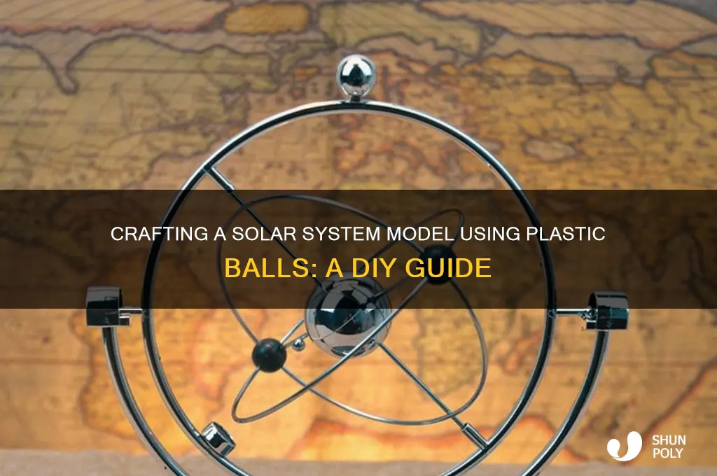 how to make solar system model with plastic balls