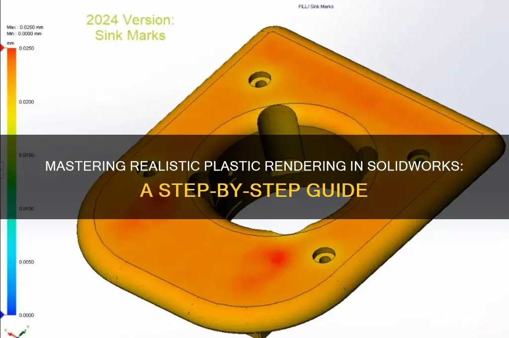 how to make solidworks real plastic