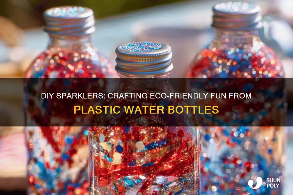 how to make sparlers from plastic bottle water
