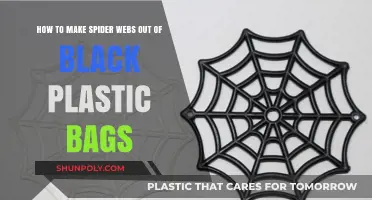 Crafting Creepy Spider Webs from Black Plastic Bags: A DIY Guide