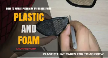 DIY Spider-Man Eye Lenses: Crafting with Plastic and Foam