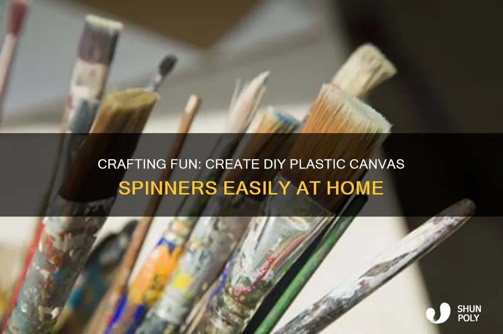 how to make spinners out of plastic canvas