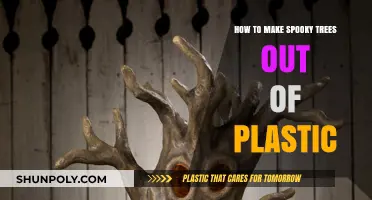 Crafting Creepy Plastic Trees for Your Halloween Decorations