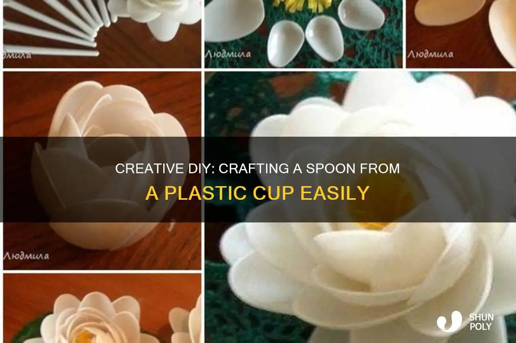 how to make spoon from plastic cup