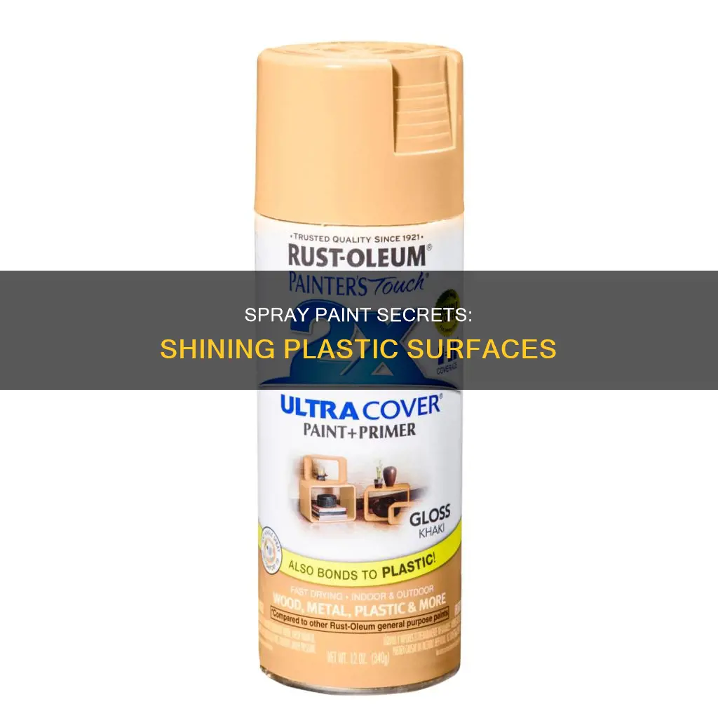 how to make spray paint shine on plastic