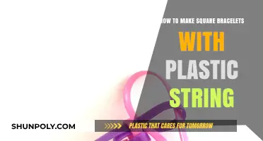 Crafting Square Bracelets: Easy DIY with Plastic String Tutorial