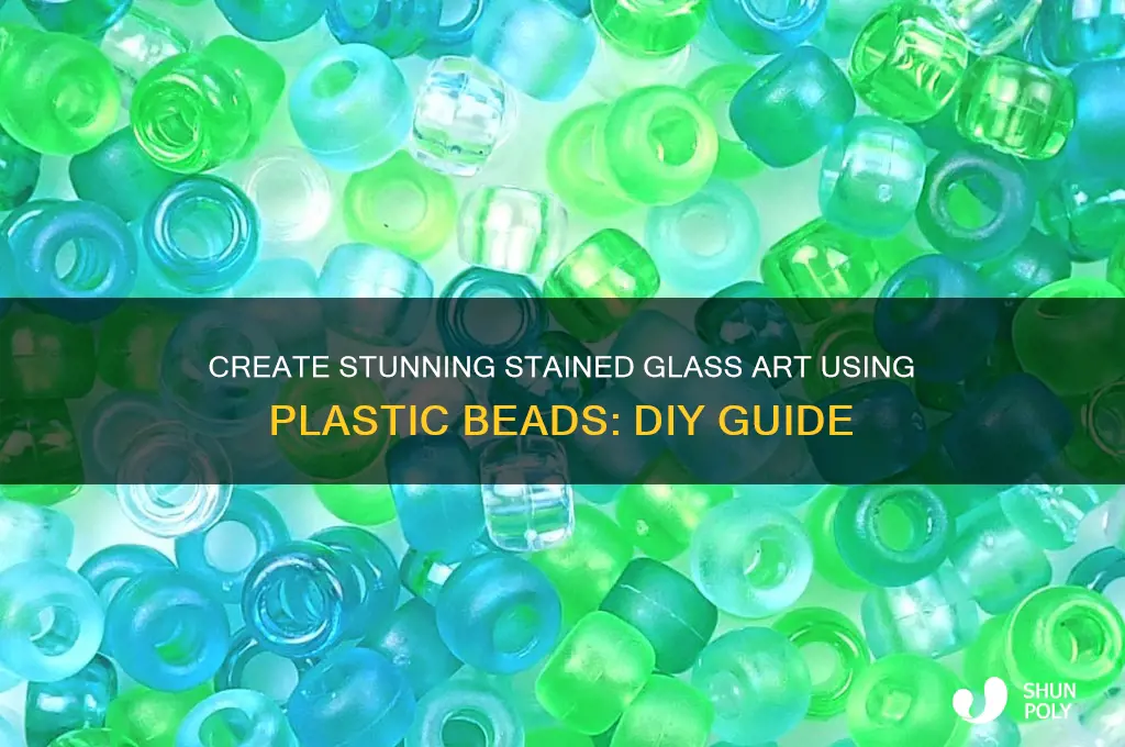 how to make stained glass out of plastic beads