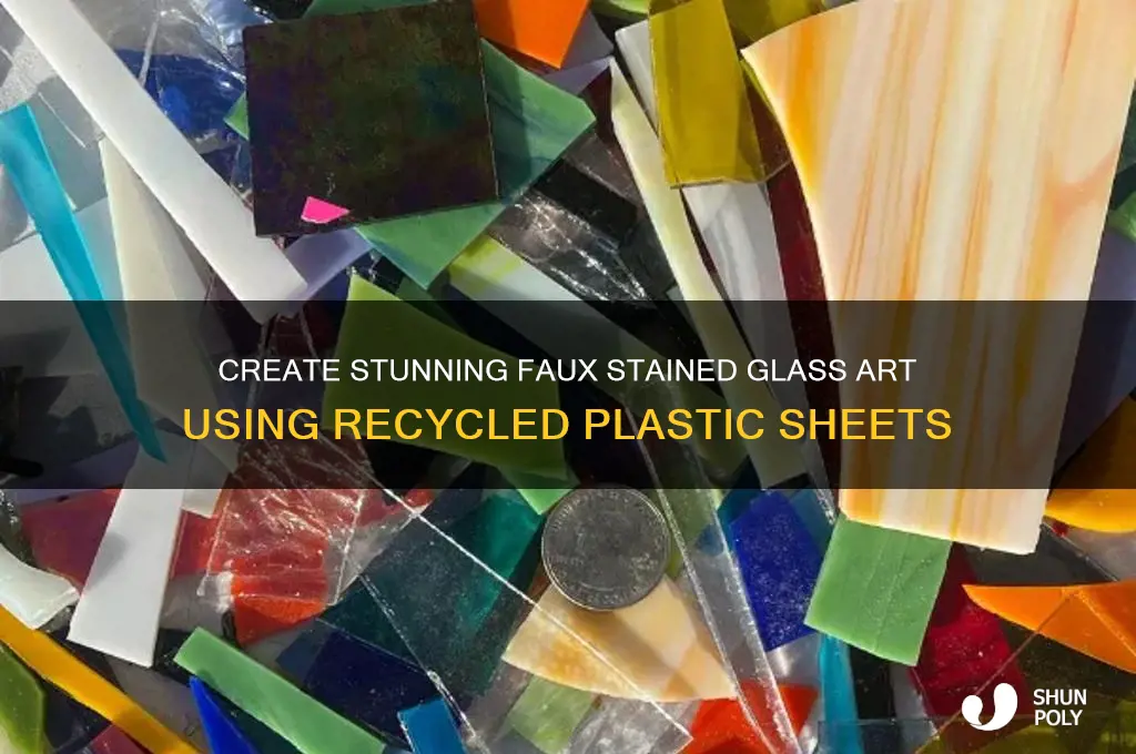 how to make stained glass out of plastic