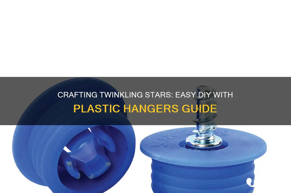 how to make stars with plastic hahgers