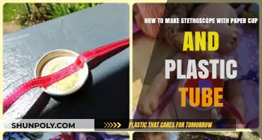 DIY Stethoscope: Crafting with Paper Cup and Plastic Tube