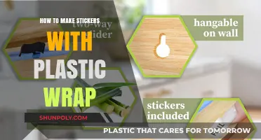 DIY Stickers: Easy Plastic Wrap Crafting Tutorial for Beginners