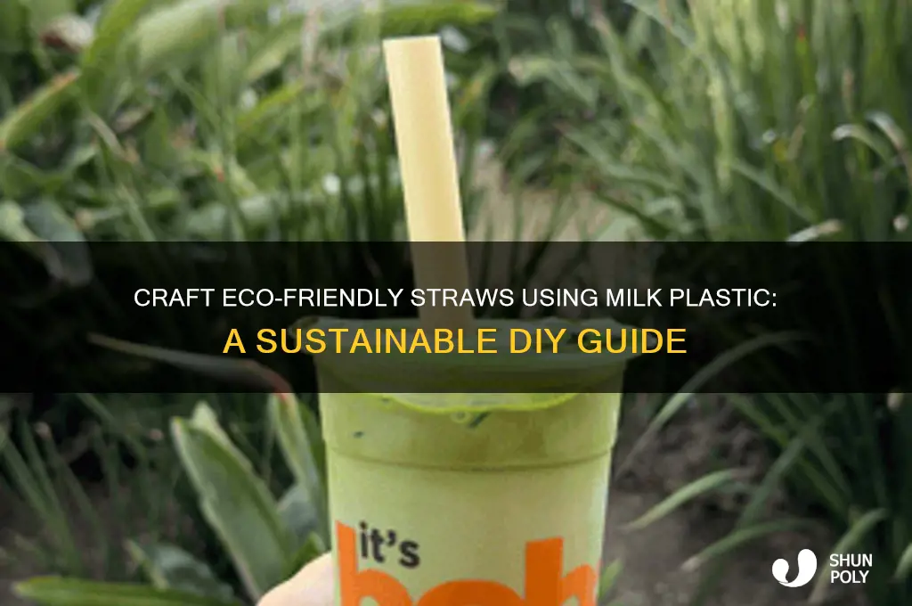 how to make straws out of milk plastic