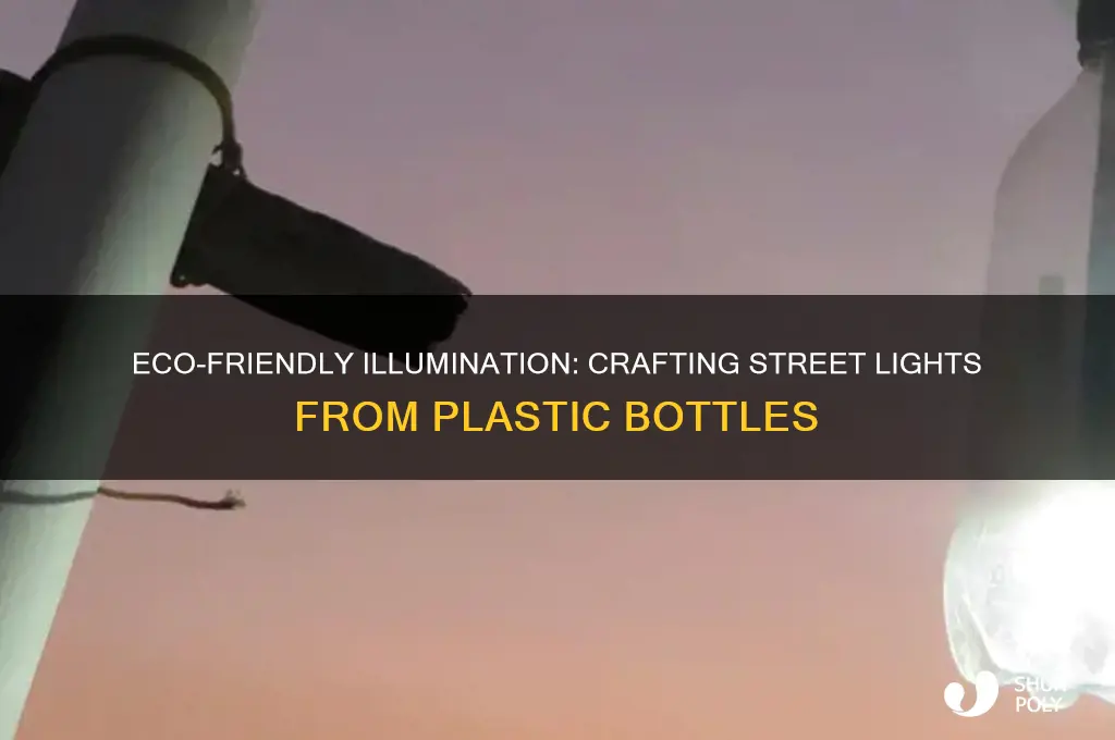how to make street lights our of plastic bottles