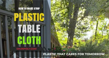 DIY Guide: Crafting a Striped Plastic Tablecloth with Ease