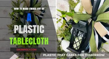 Creative DIY Swags: Transforming Plastic Tablecloths into Stunning Decor