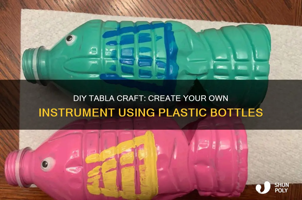 how to make tabla with plastic bottle