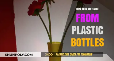 Eco-Friendly DIY: Crafting a Sturdy Table from Plastic Bottles