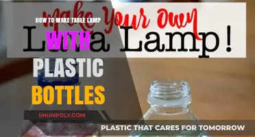 Eco-Friendly DIY: Crafting a Table Lamp from Plastic Bottles